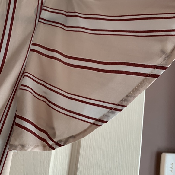 Tan stripped jumpsuit - Picture 4 of 6